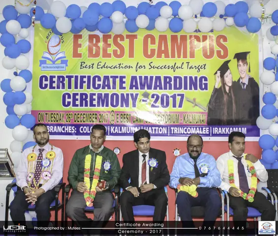 Photograph from the 7th Certificate Awarding Ceremony in Kalmunai