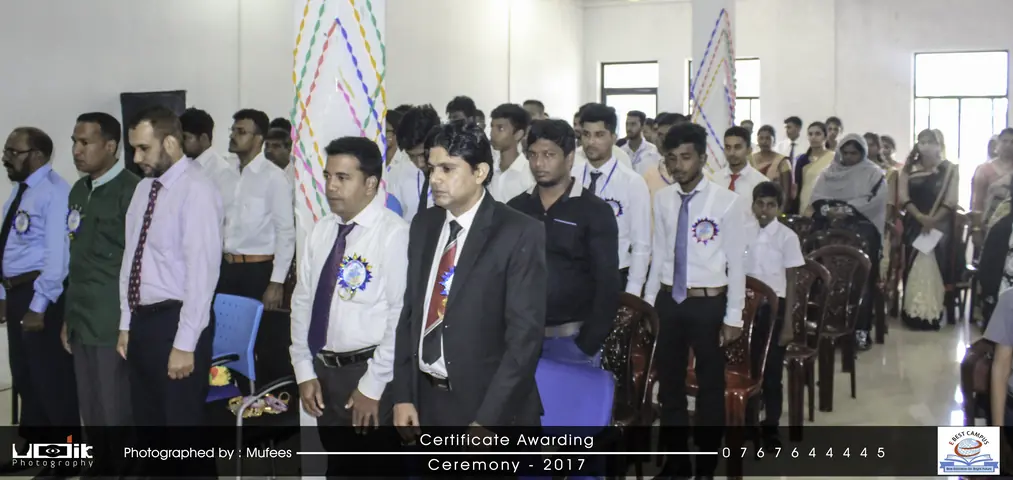 Photograph from the 7th Certificate Awarding Ceremony in Kalmunai