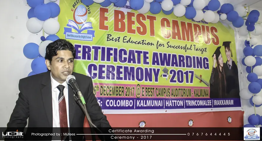 Photograph from the 7th Certificate Awarding Ceremony in Kalmunai