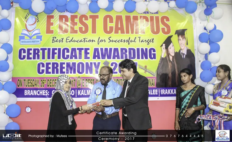 Photograph from the 7th Certificate Awarding Ceremony in Kalmunai
