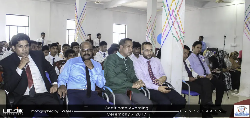 Photograph from the 7th Certificate Awarding Ceremony in Kalmunai
