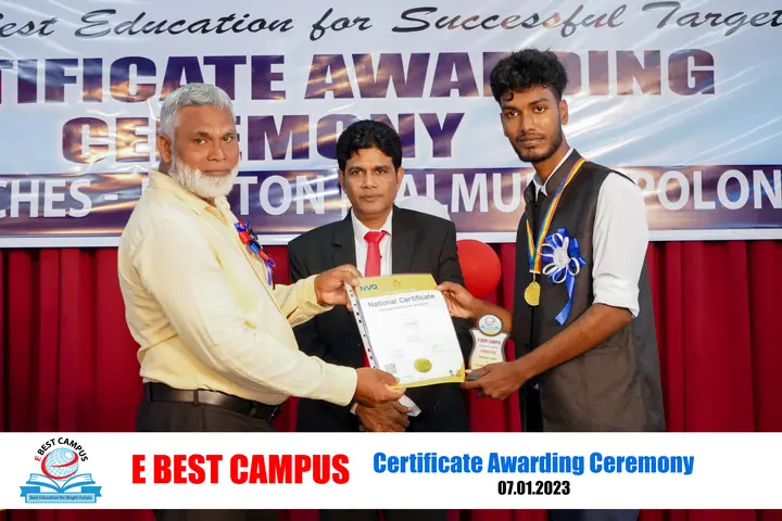 Photograph from the 16th Certificate Awarding Ceremony in Kalmunai