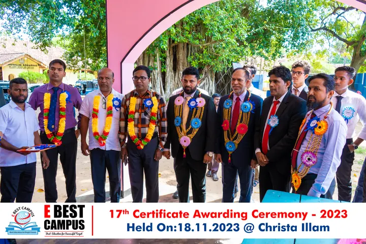 Photograph from the 17th Certificate Awarding Ceremony in Kalmunai