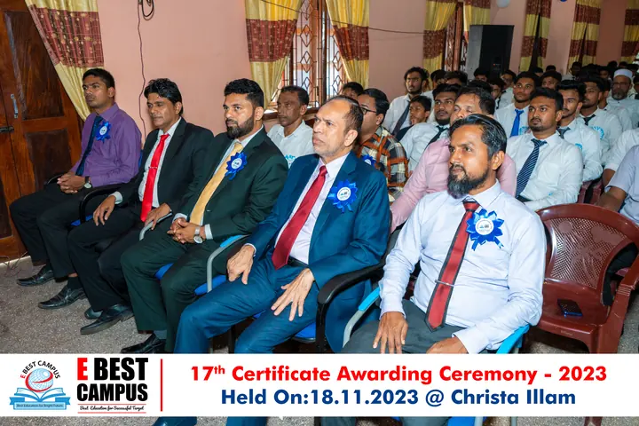 Photograph from the 17th Certificate Awarding Ceremony in Kalmunai