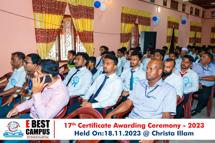 Photograph from the 17th Certificate Awarding Ceremony in Kalmunai