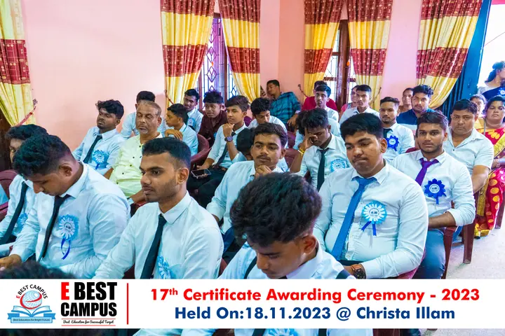 Photograph from the 17th Certificate Awarding Ceremony in Kalmunai
