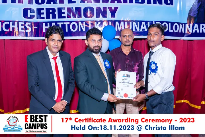 Photograph from the 17th Certificate Awarding Ceremony in Kalmunai