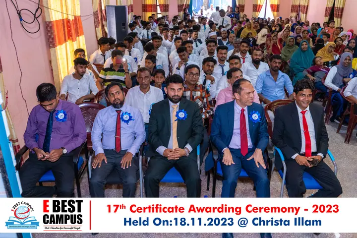 Photograph from the 17th Certificate Awarding Ceremony in Kalmunai