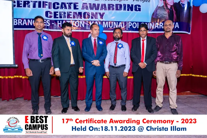 Photograph from the 17th Certificate Awarding Ceremony in Kalmunai