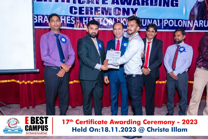 Photograph from the 17th Certificate Awarding Ceremony in Kalmunai