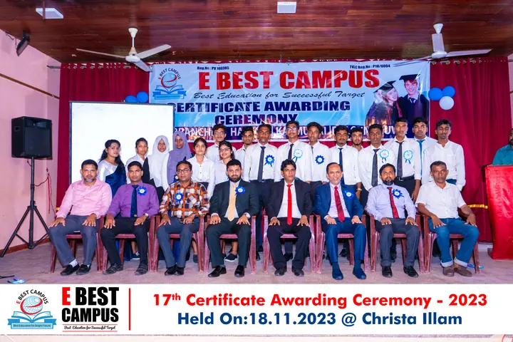Photograph from the 17th Certificate Awarding Ceremony in Kalmunai