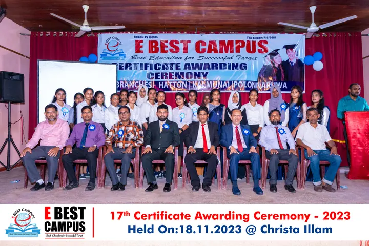 Photograph from the 17th Certificate Awarding Ceremony in Kalmunai