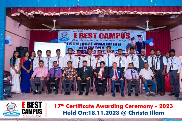 Photograph from the 17th Certificate Awarding Ceremony in Kalmunai