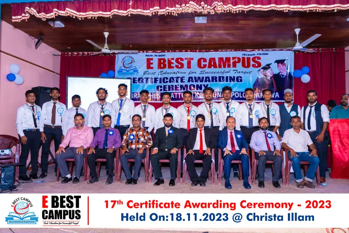 Photograph from the 17th Certificate Awarding Ceremony in Kalmunai
