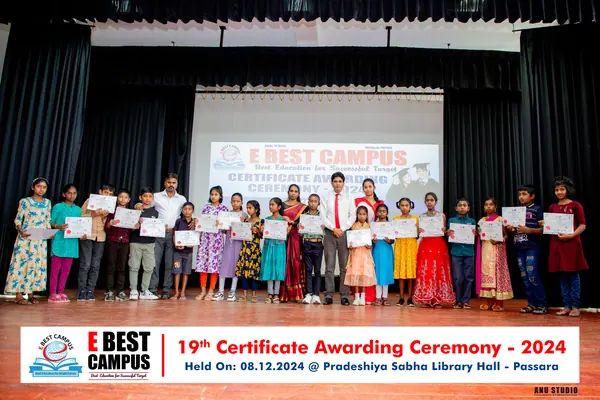 Photograph from the 19th Certificate Awarding Ceremony in Passara
