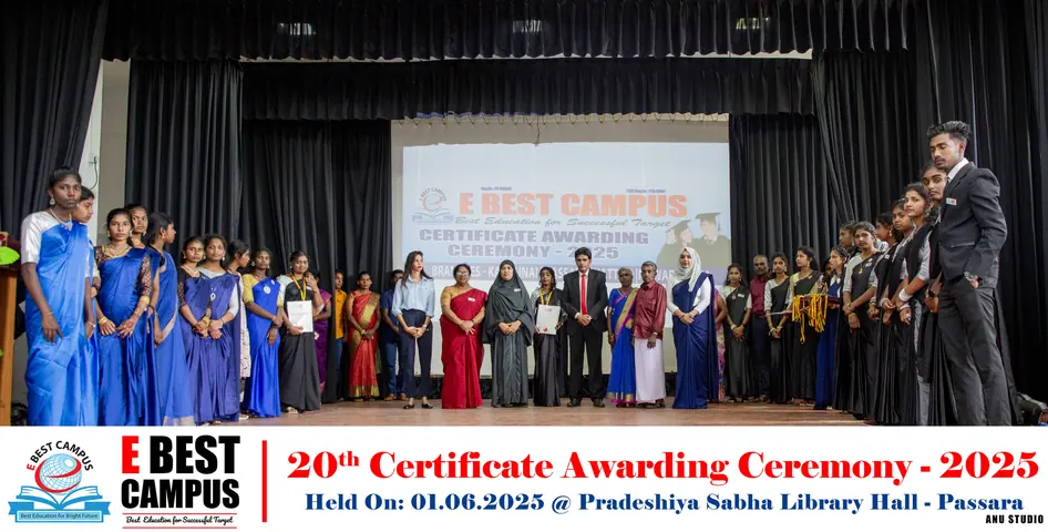 Photograph from the 20th Certificate Awarding Ceremony in Passara