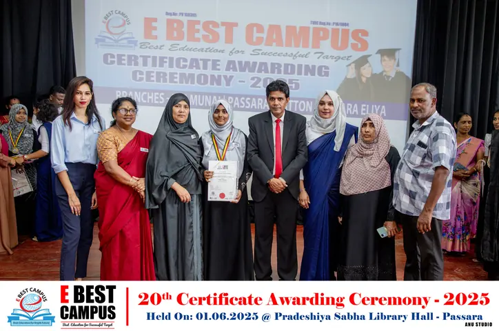 Photograph from the 20th Certificate Awarding Ceremony in Passara