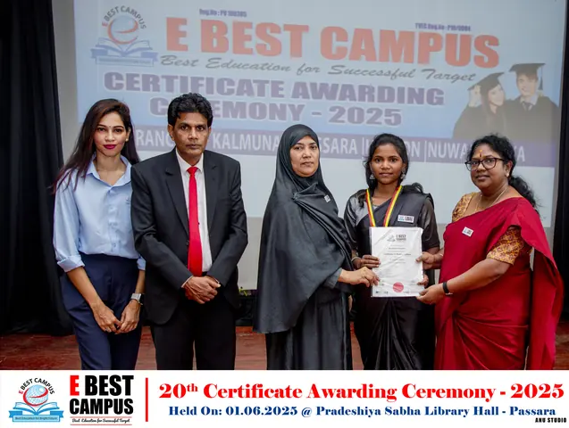 Photograph from the 20th Certificate Awarding Ceremony in Passara