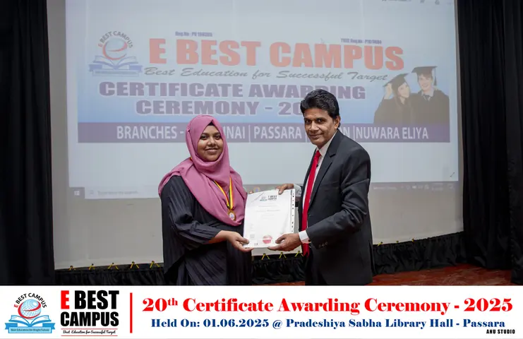 Photograph from the 20th Certificate Awarding Ceremony in Passara