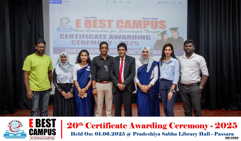 Photograph from the 20th Certificate Awarding Ceremony in Passara