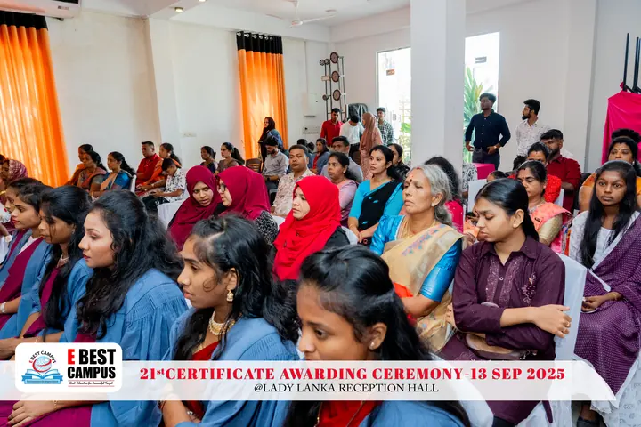 Photograph from the 21st Certificate Awarding Ceremony in Kalmunai