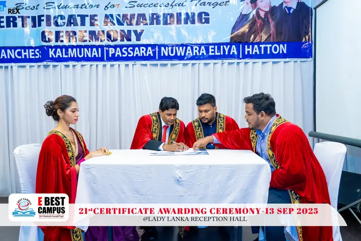 Photograph from the 21st Certificate Awarding Ceremony in Kalmunai
