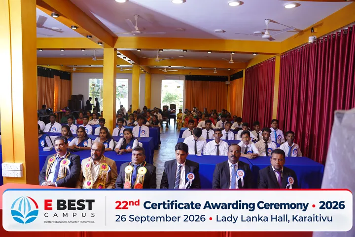 Photograph from the 22nd Certificate Awarding Ceremony in Kalmunai