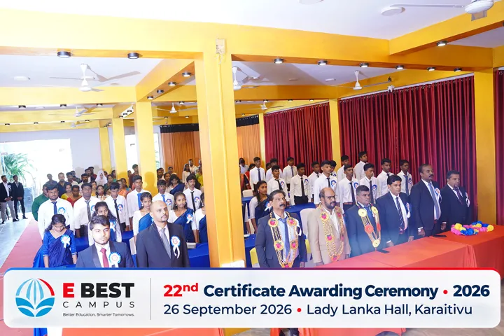 Photograph from the 22nd Certificate Awarding Ceremony in Kalmunai