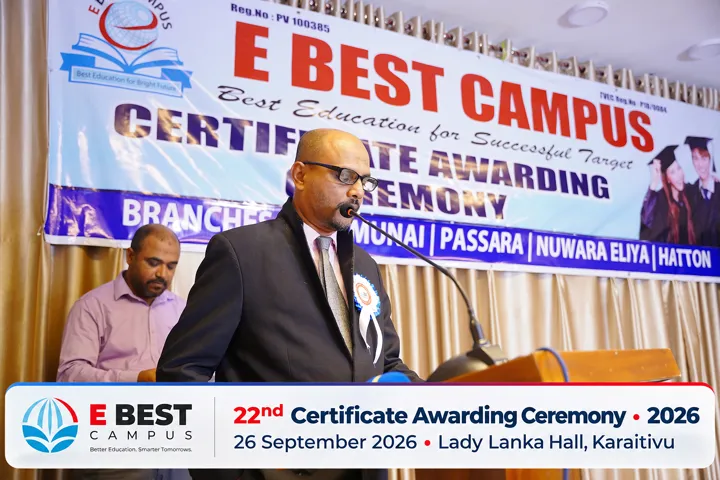 Photograph from the 22nd Certificate Awarding Ceremony in Kalmunai