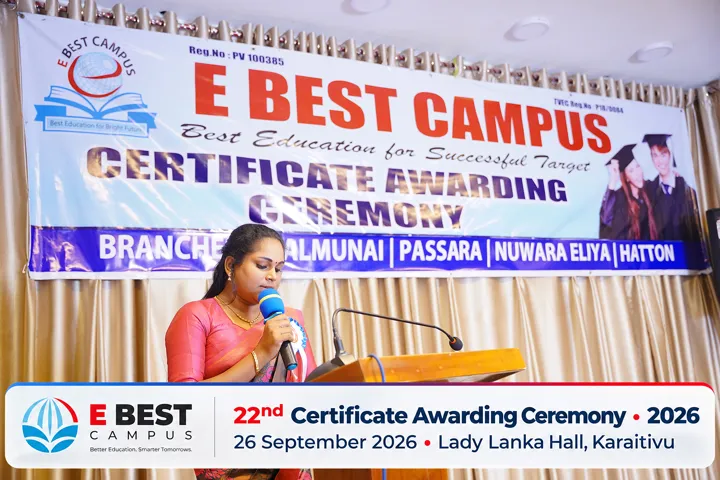 Photograph from the 22nd Certificate Awarding Ceremony in Kalmunai