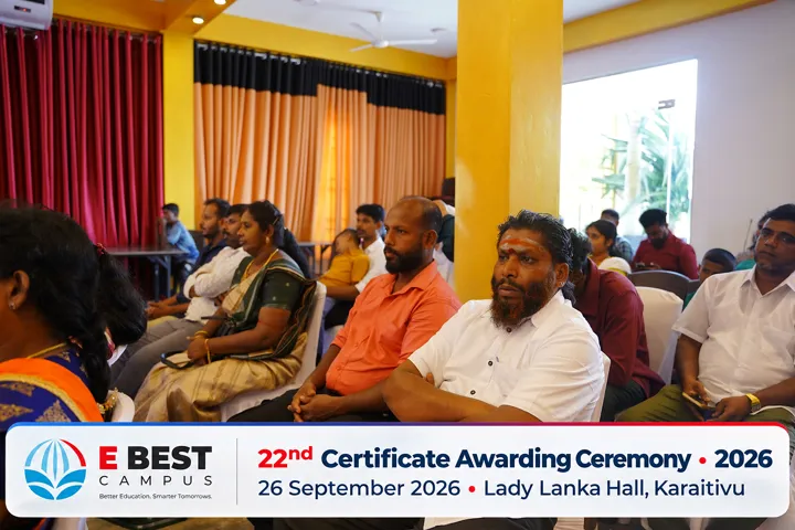 Photograph from the 22nd Certificate Awarding Ceremony in Kalmunai
