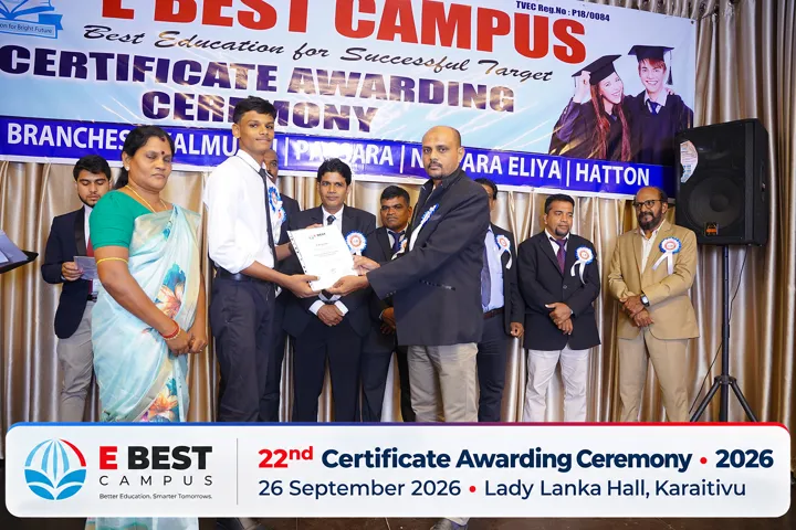 Photograph from the 22nd Certificate Awarding Ceremony in Kalmunai