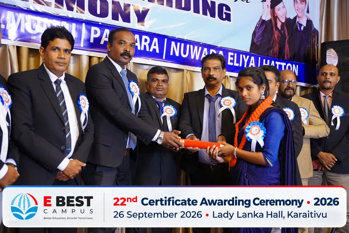 Photograph from the 22nd Certificate Awarding Ceremony in Kalmunai