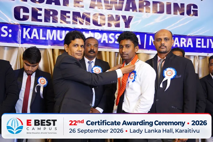 Photograph from the 22nd Certificate Awarding Ceremony in Kalmunai