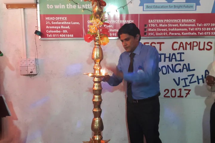 Lamp lighting at the opening of the Hatton branch